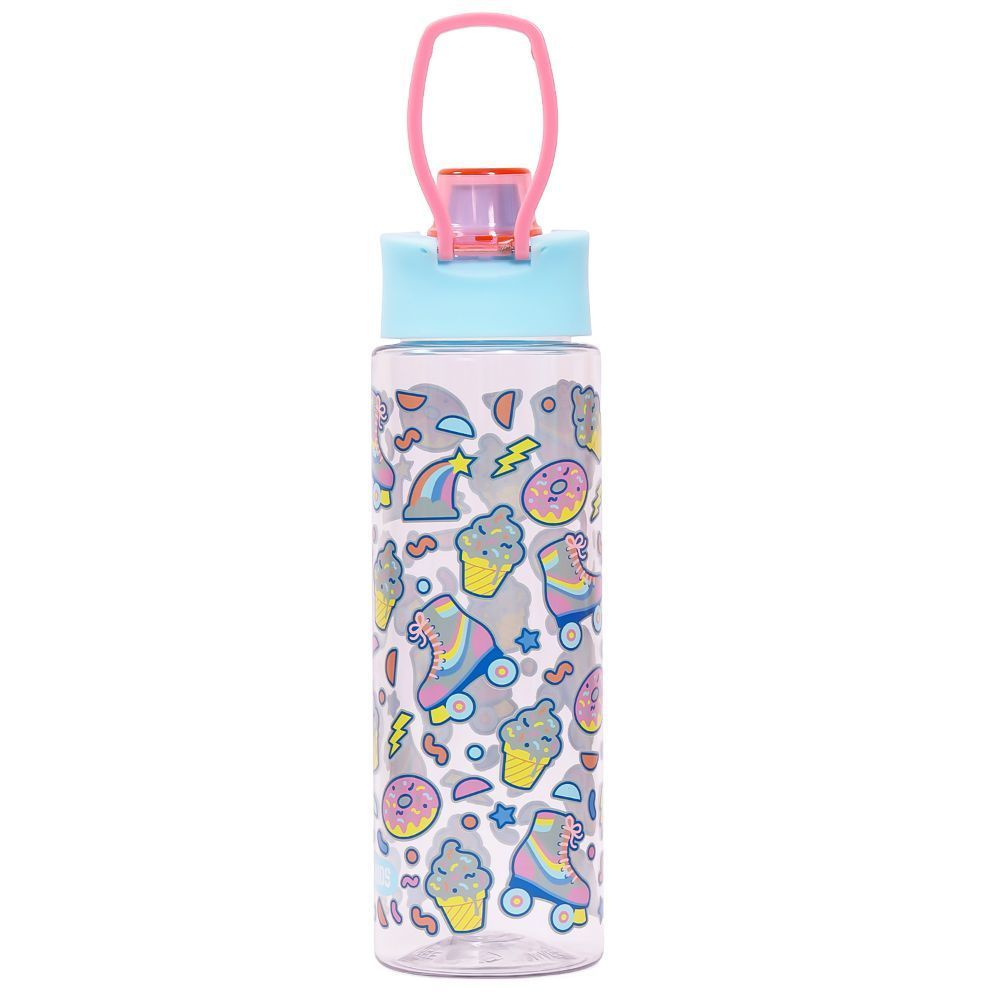 Eazy Kids - Gen Z Skater Tritan Water Bottle W/ Lid 750ml - Blue