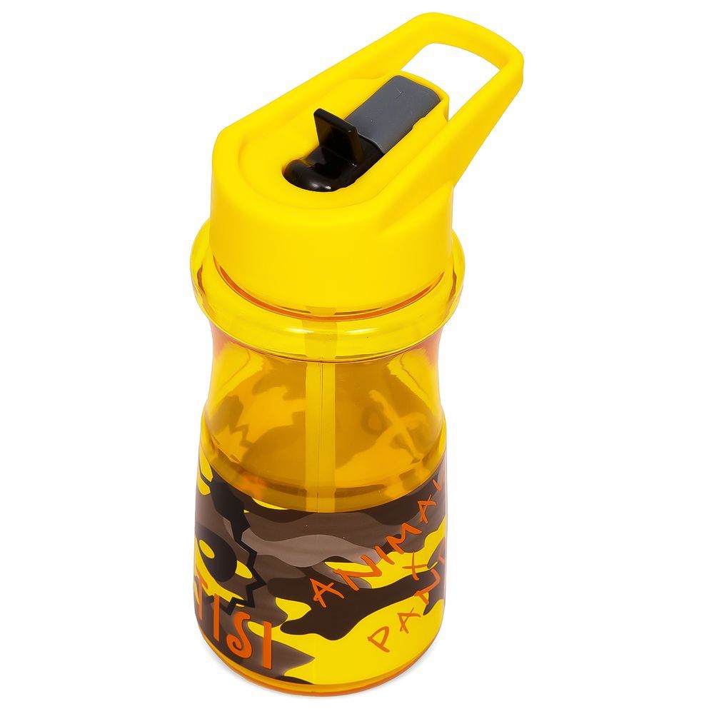 Eazy Kids - Water Bottle 500ml W/ Straw - Yellow