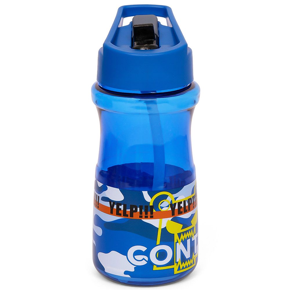 Eazy Kids - Water Bottle w/ Straw 500ml - Blue