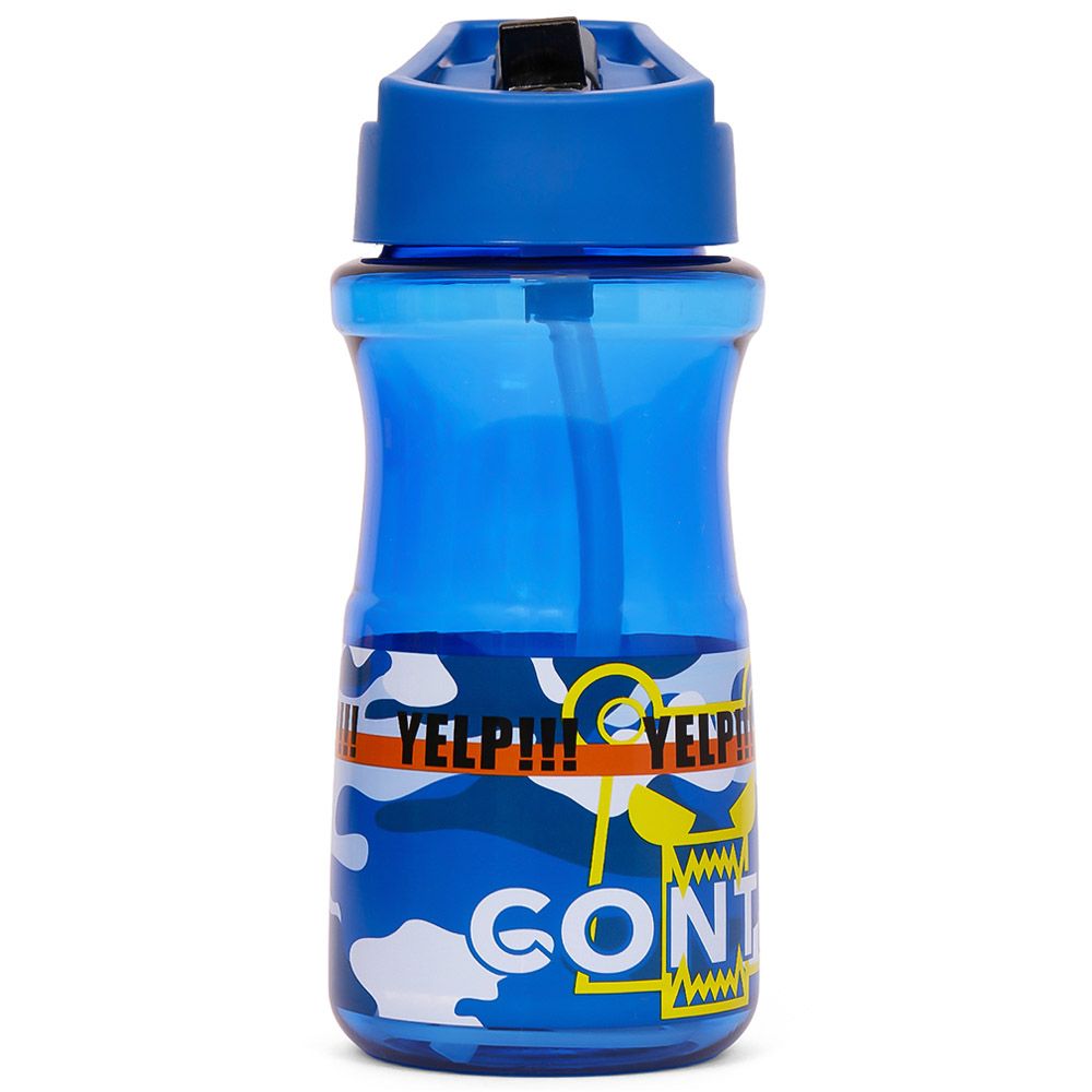 Eazy Kids - Water Bottle w/ Straw 500ml - Blue