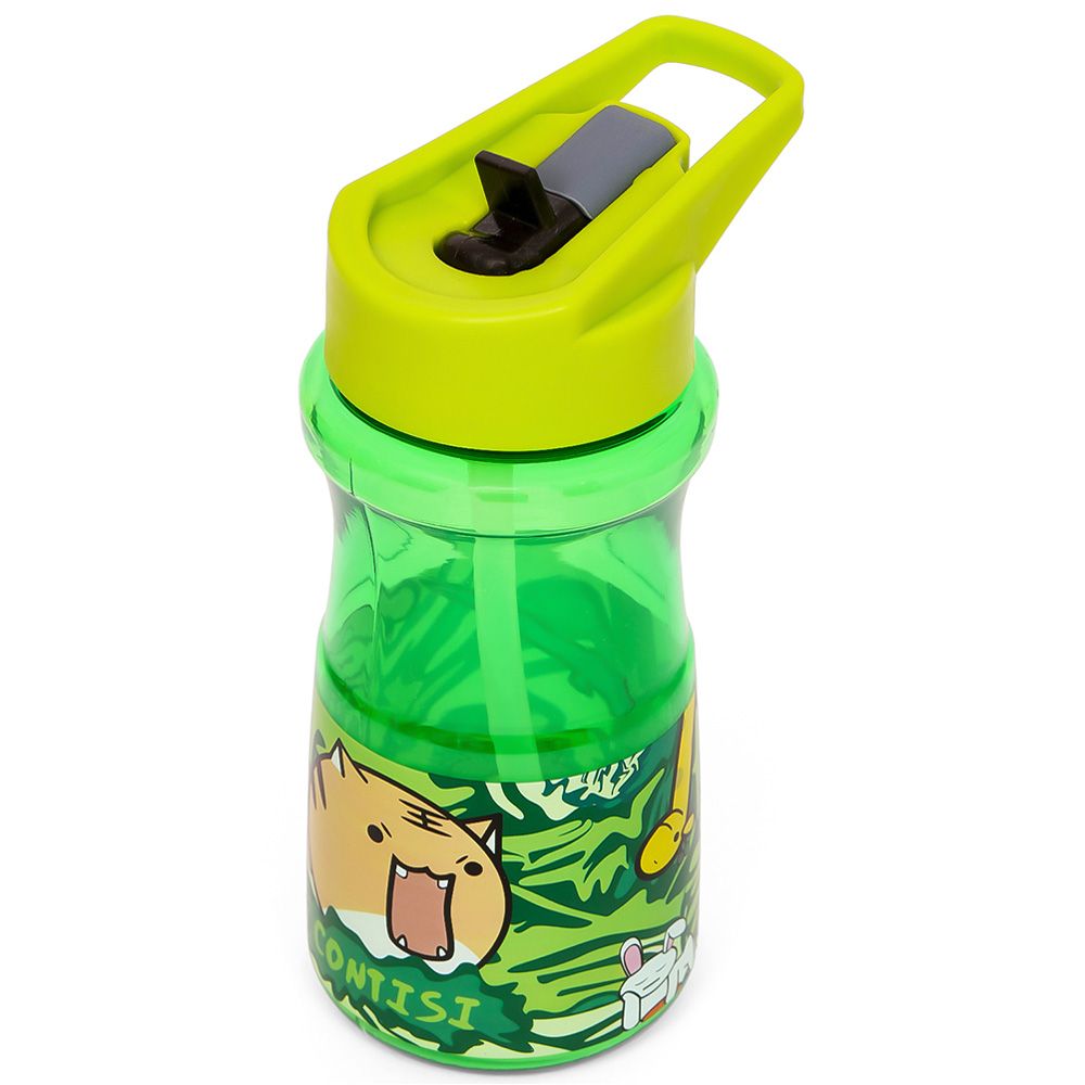 Eazy Kids - Water Bottle w/ Straw 500ml - Green