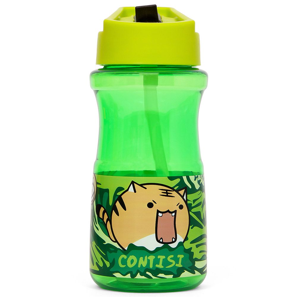 Eazy Kids - Water Bottle w/ Straw 500ml - Green