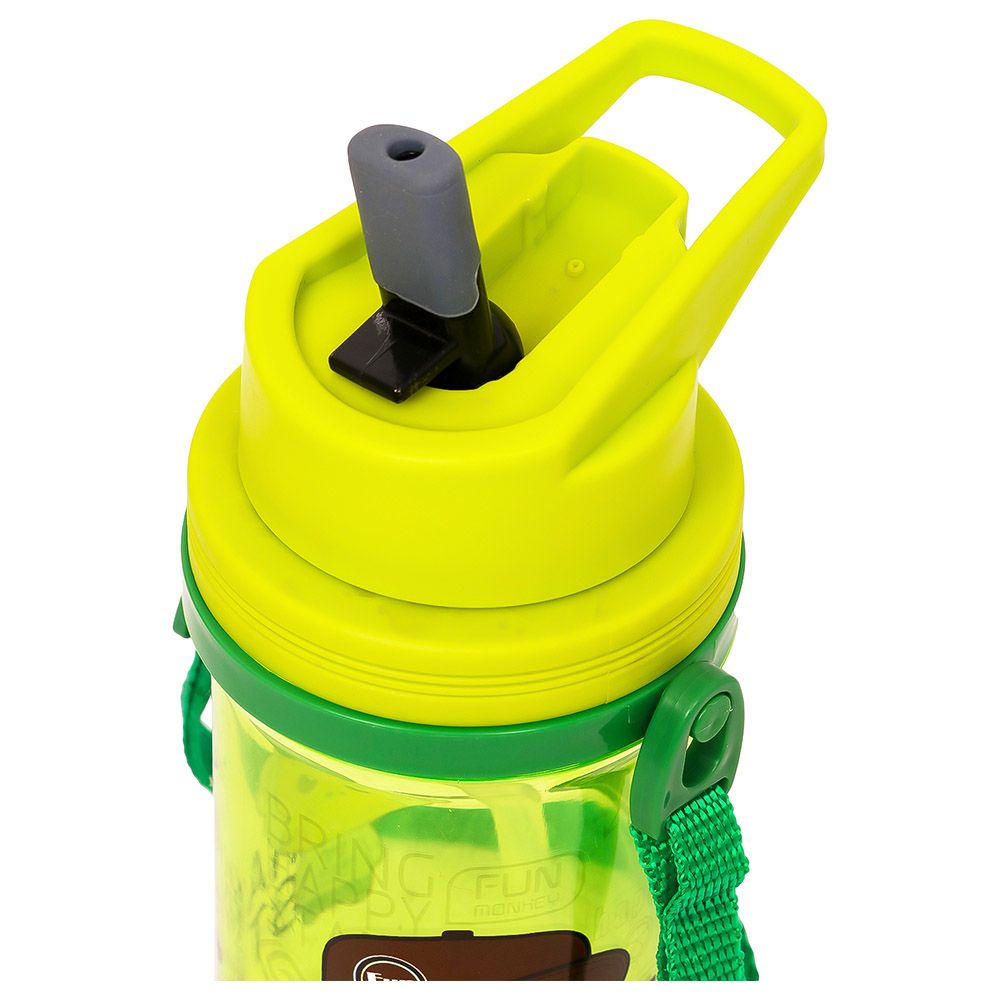 Eazy Kids - Water Bottle w/ Straw & Strap 500ml - Green