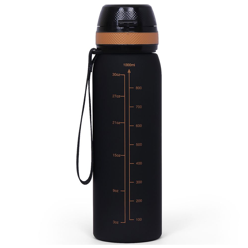 Eazy Kids - Water Bottle w/ Strap 1000ml - Black