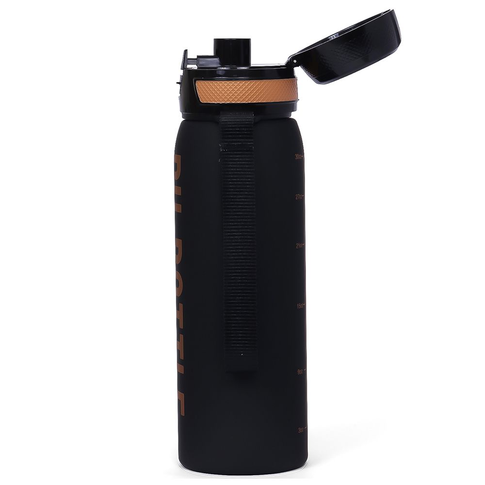 Eazy Kids - Water Bottle w/ Strap 1000ml - Black