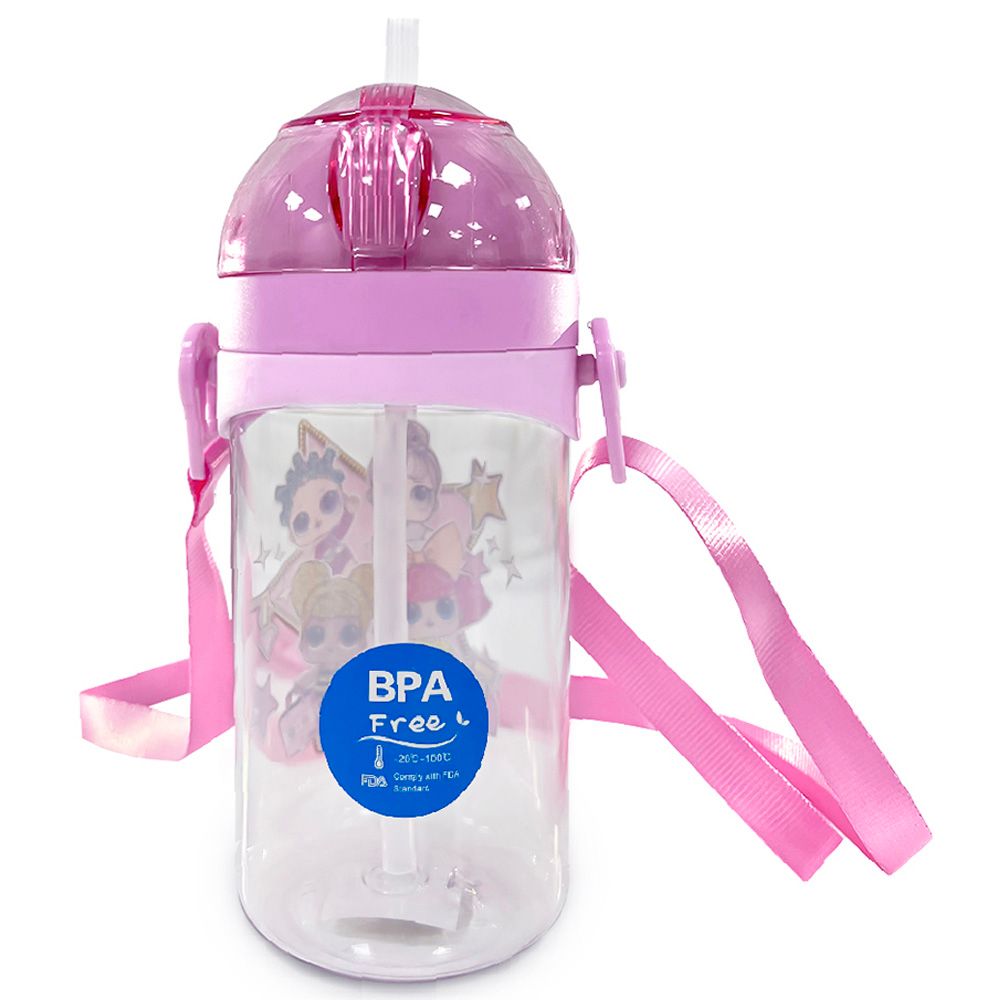 Eazy Kids - Dolly Water Bottle - 350ml - Pink