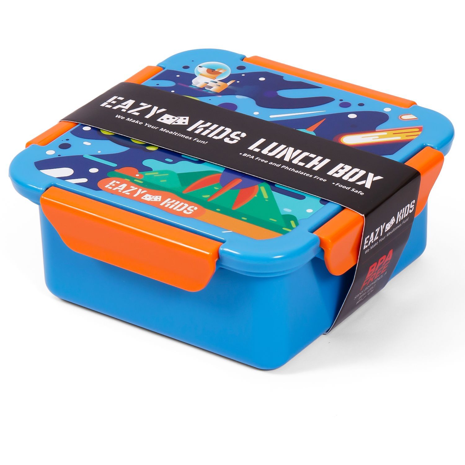 Eazy Kids - Space Lunch Box 650ml - Blue