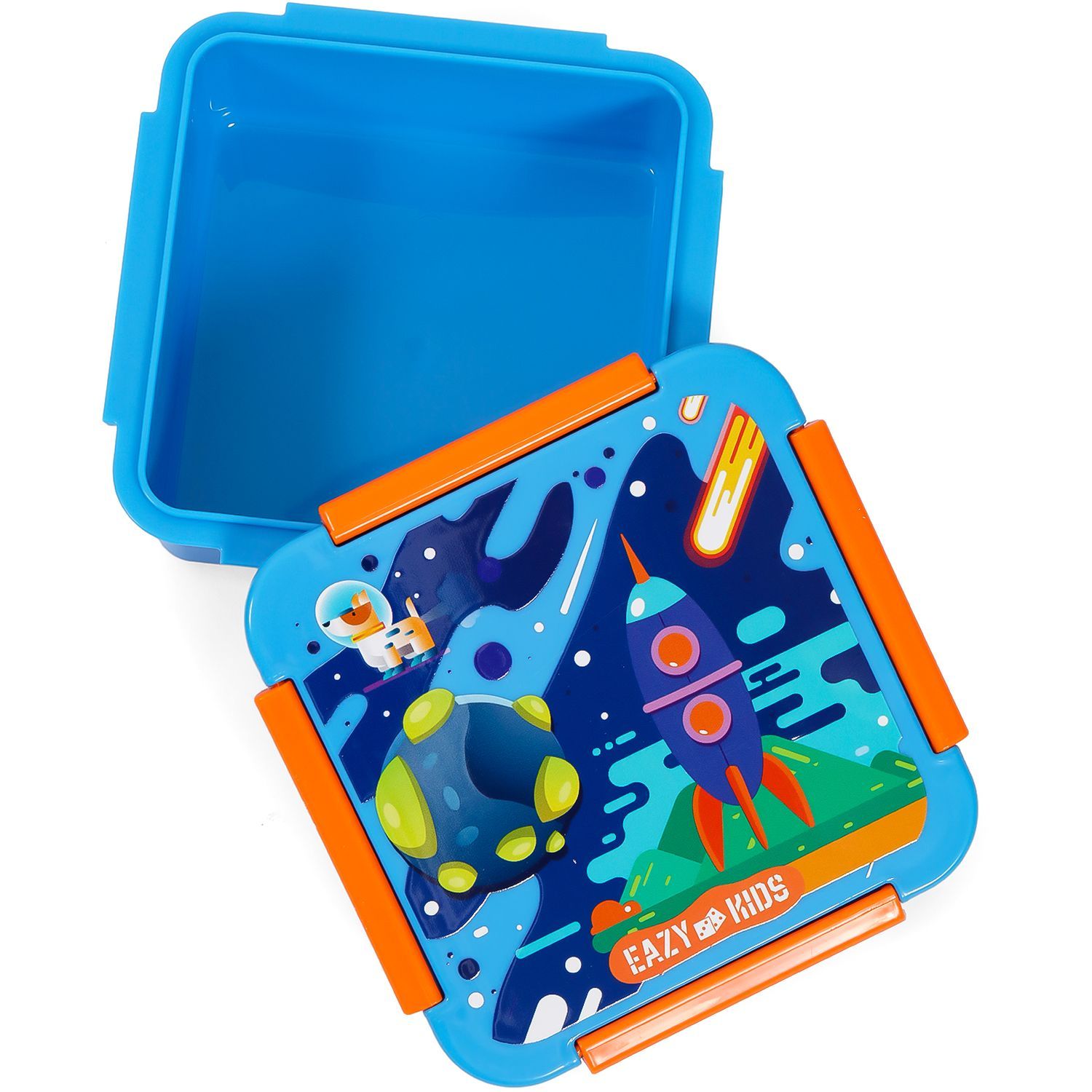 Eazy Kids - Space Lunch Box 650ml - Blue