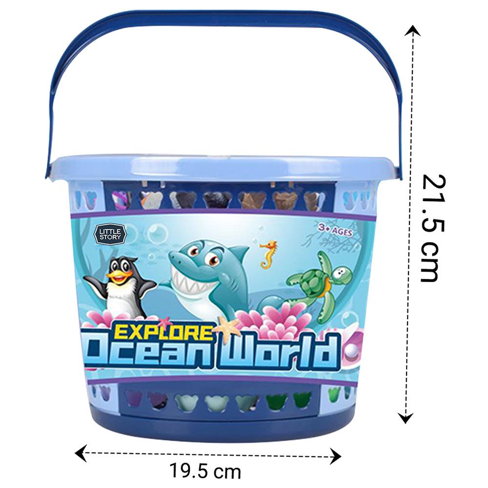 Little Story - Ocean World Bucket Set - 17Pcs