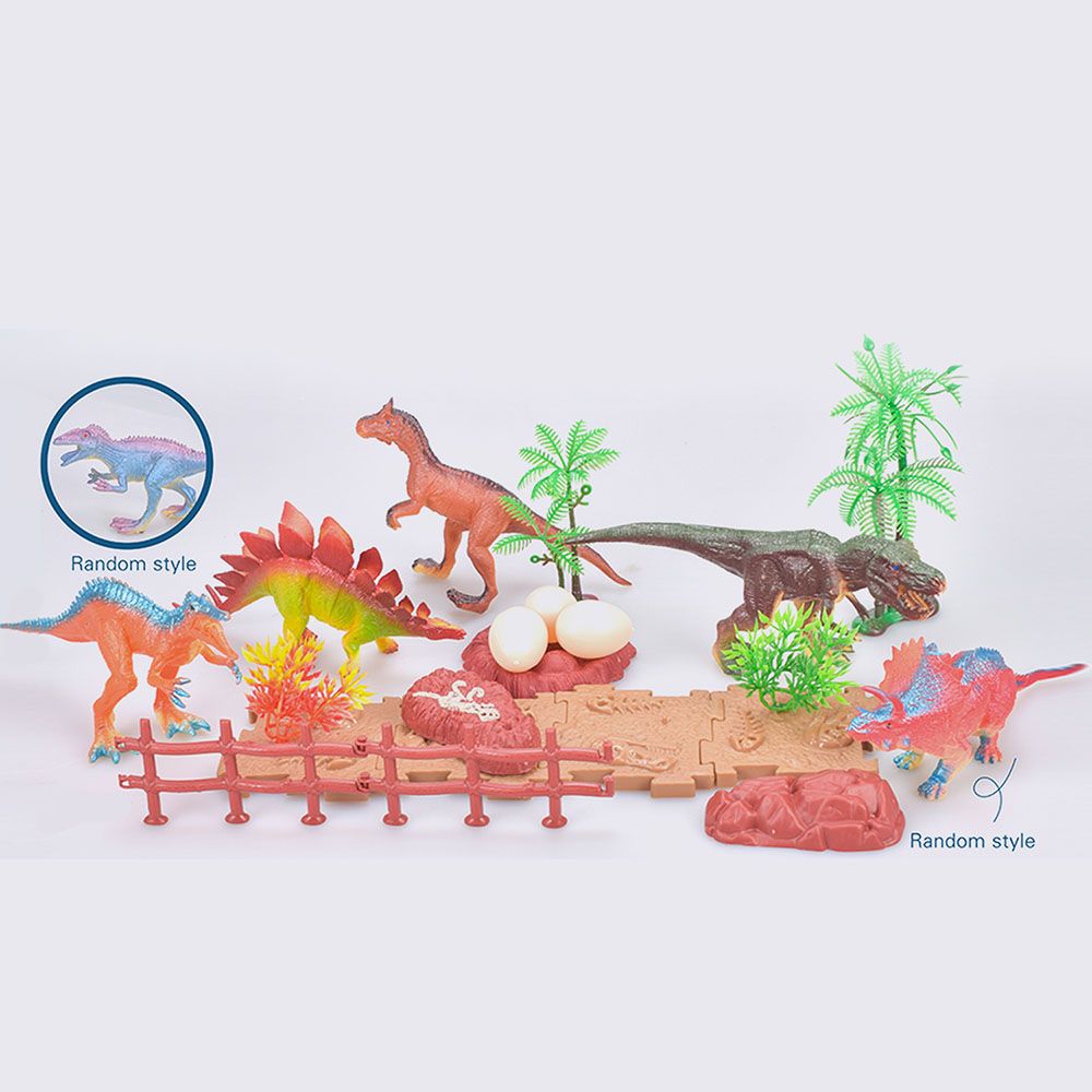 Little Story - Dinosaur World Bucket Set - 21Pcs