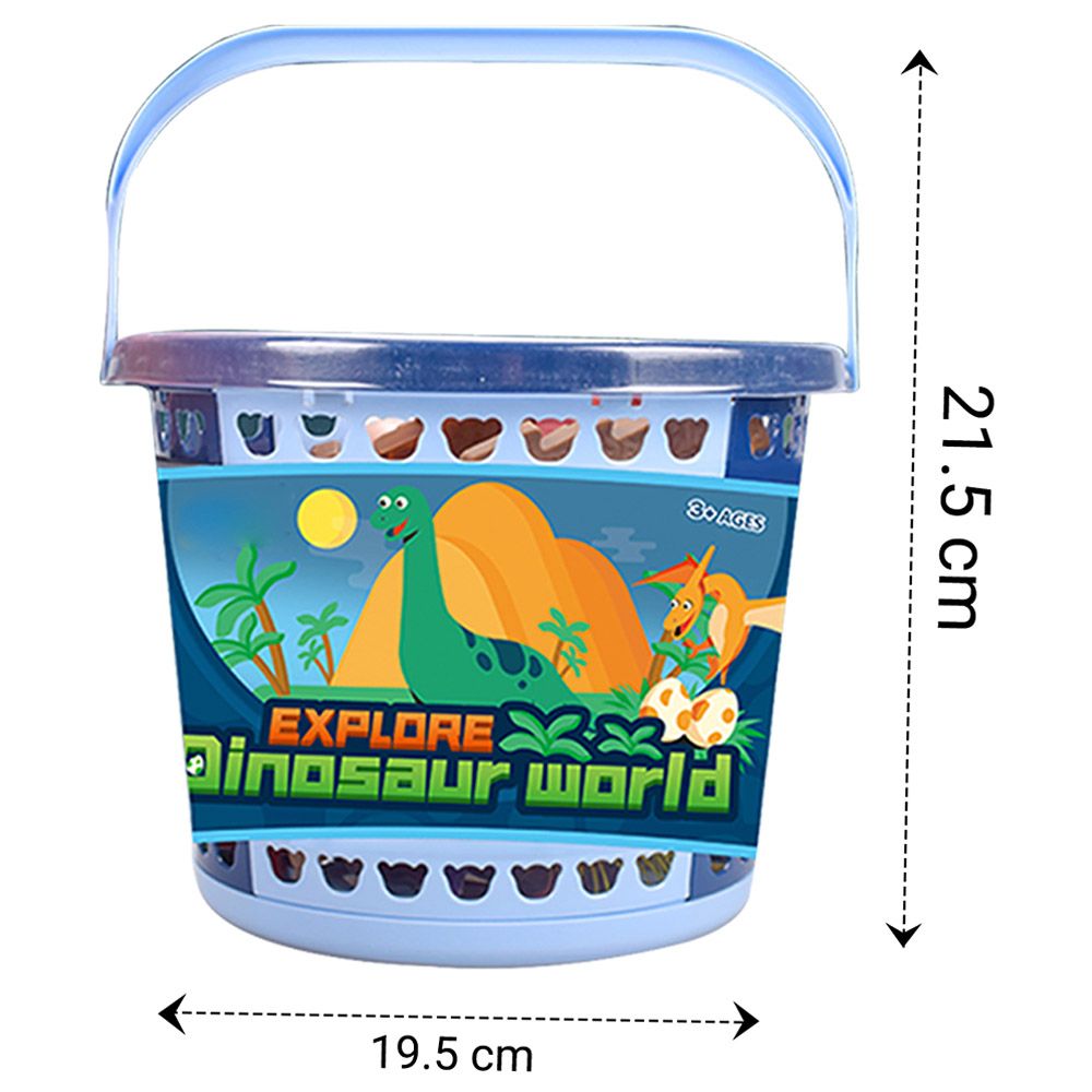 Little Story - Dinosaur World Bucket Set - 21Pcs