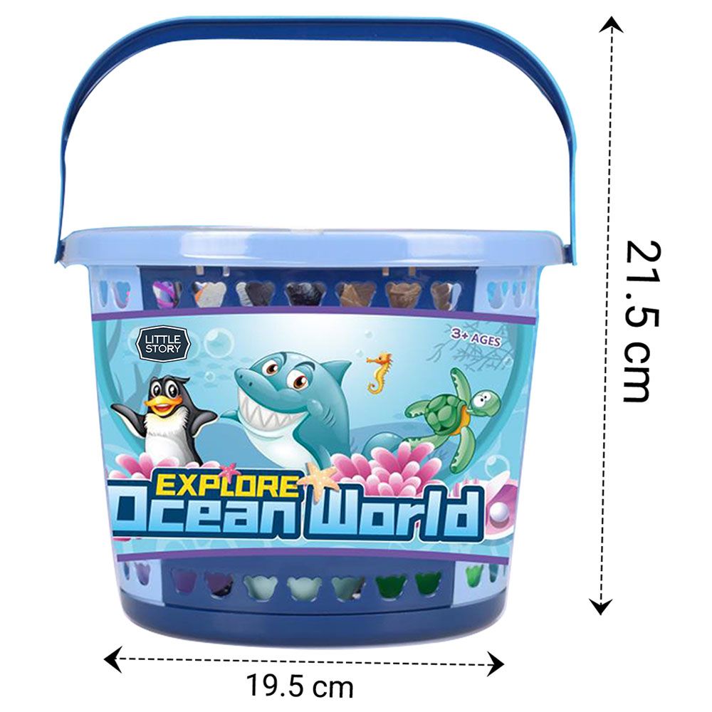 Little Story - Ocean World Bucket Set - 21Pcs