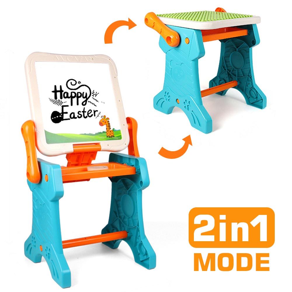 Little Story - 2-In-1 Table & Magnetic Learning Board Set W/ Chair