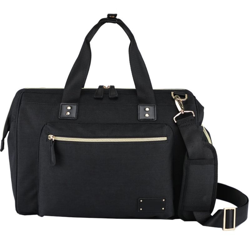 Little Story - Zera Mom Dad Diaper Bag - Black