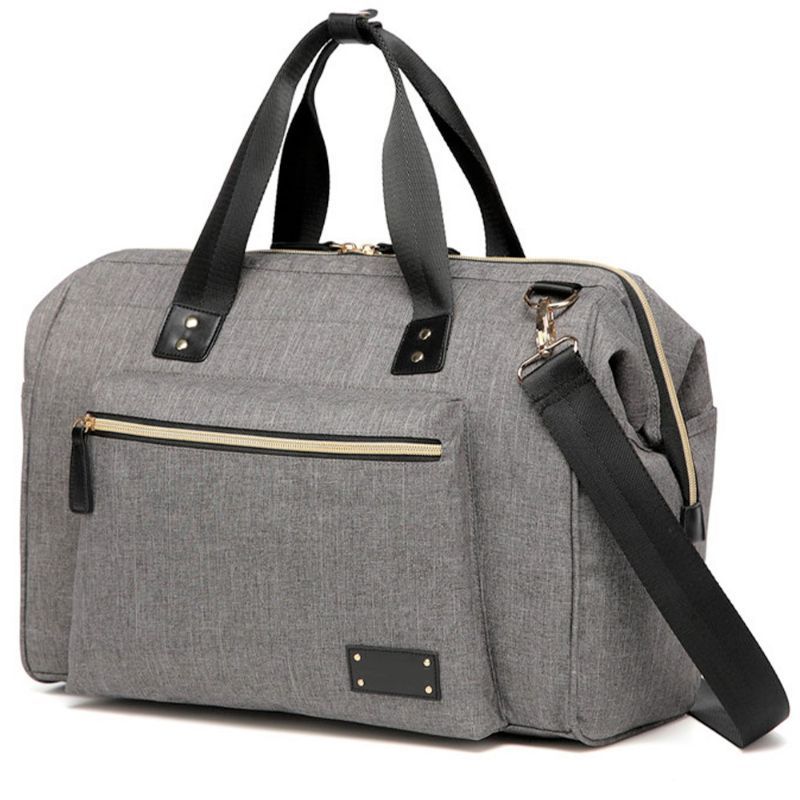 Little Story - Zera Mom Dad Diaper Bag - Grey