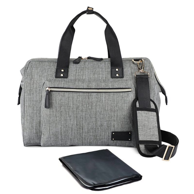 Little Story - Zera Mom Dad Diaper Bag - Grey