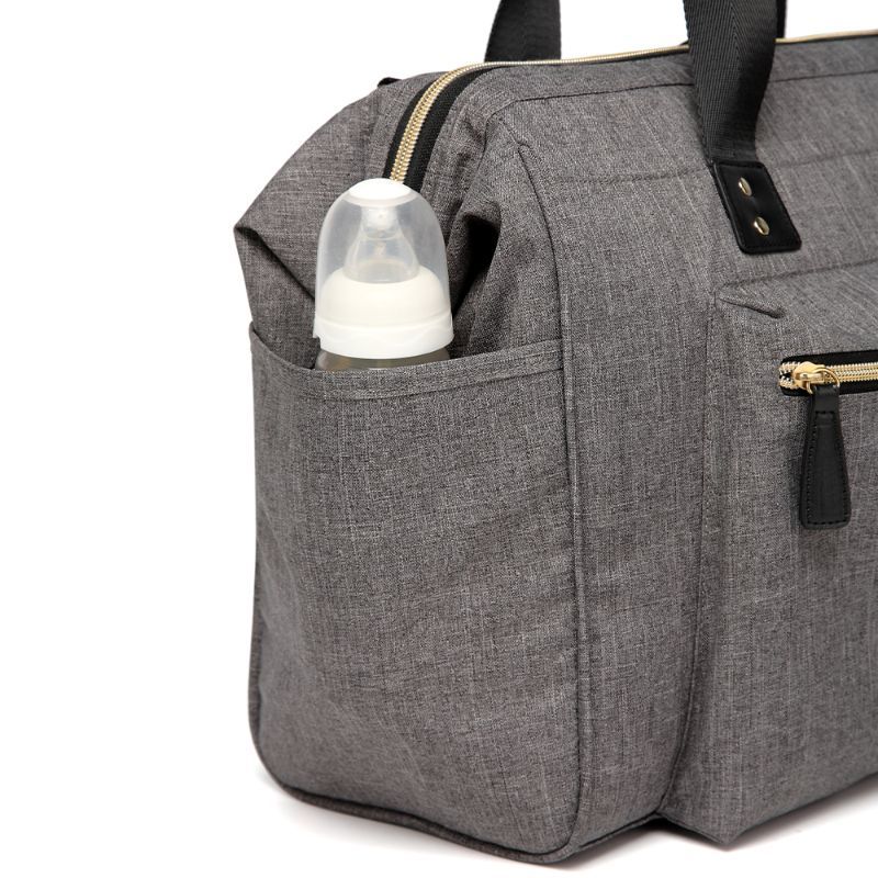 Little Story - Zera Mom Dad Diaper Bag - Grey