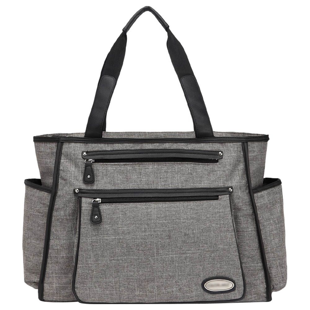 Little Story - Betty Diaper Bag - Grey