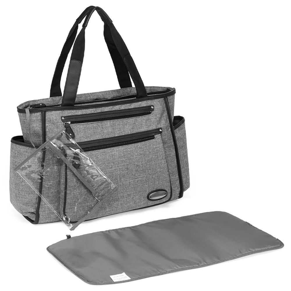 Little Story - Betty Diaper Bag - Grey