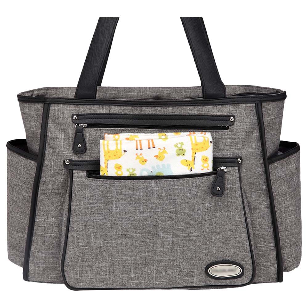 Little Story - Betty Diaper Bag - Grey