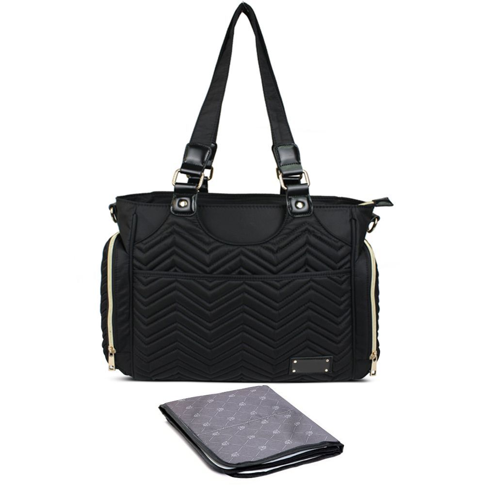 Little Story - Matilda Diaper Bag - Black