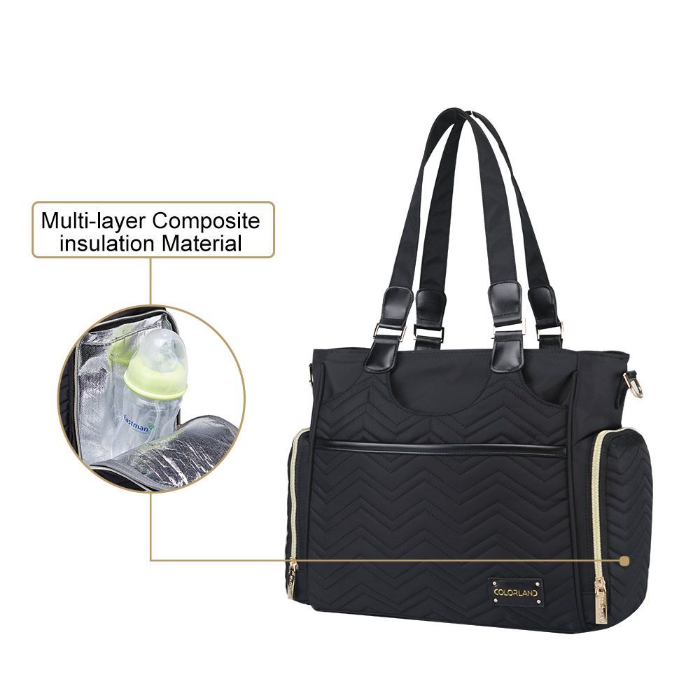 Little Story - Matilda Diaper Bag - Black