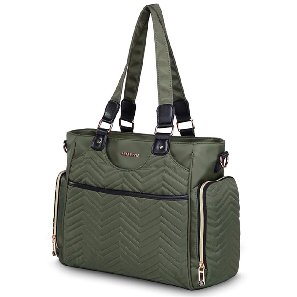 Little Story - Matilda Diaper Bag - Olive Green