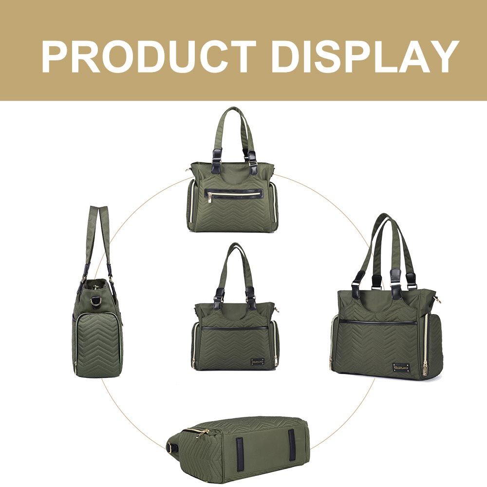 Little Story - Matilda Diaper Bag - Olive Green