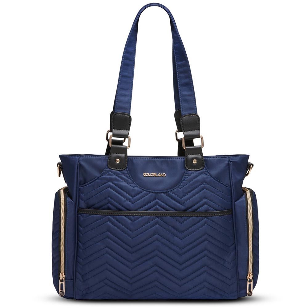 Little Story - Matilda Diaper Bag - Navy Blue