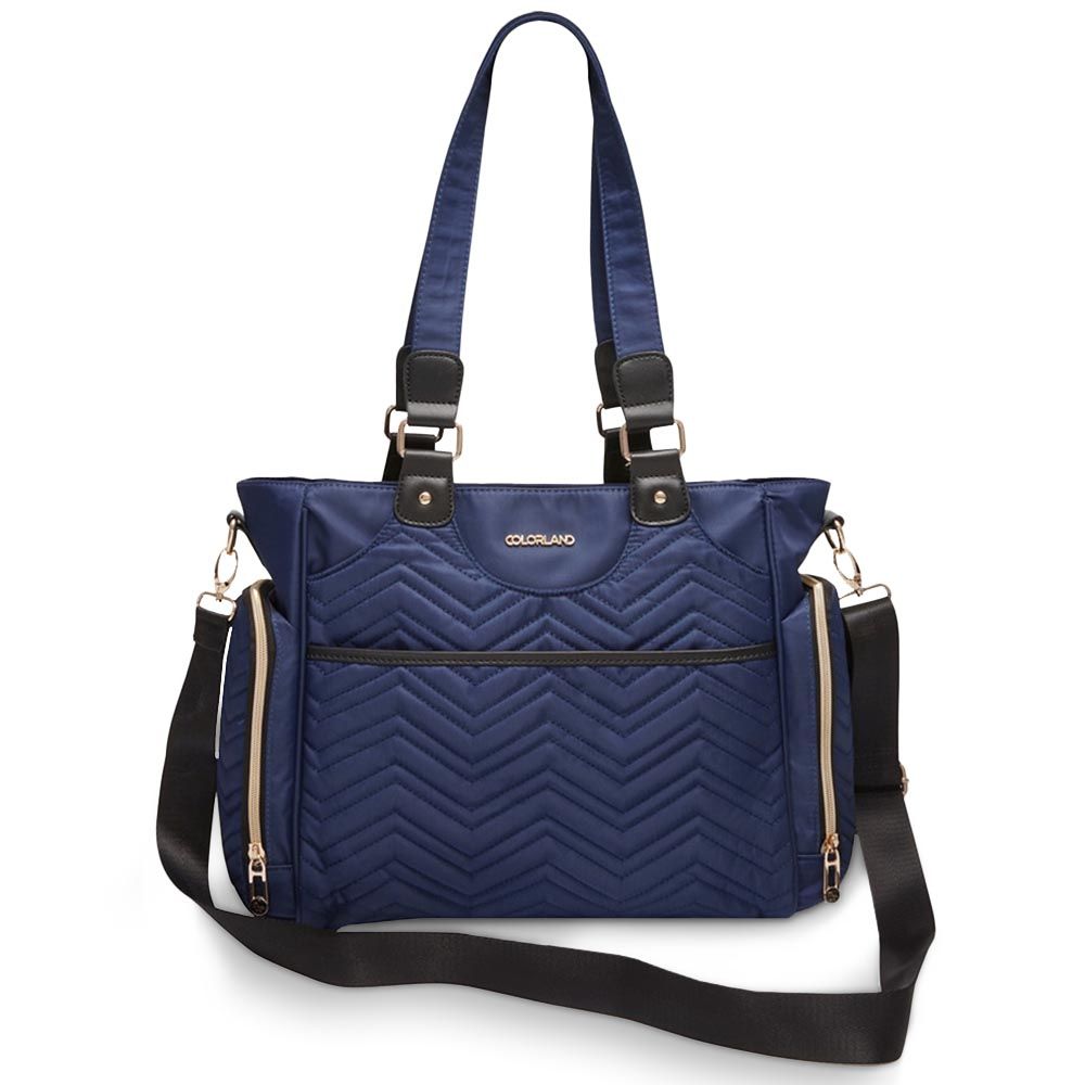 Little Story - Matilda Diaper Bag - Navy Blue