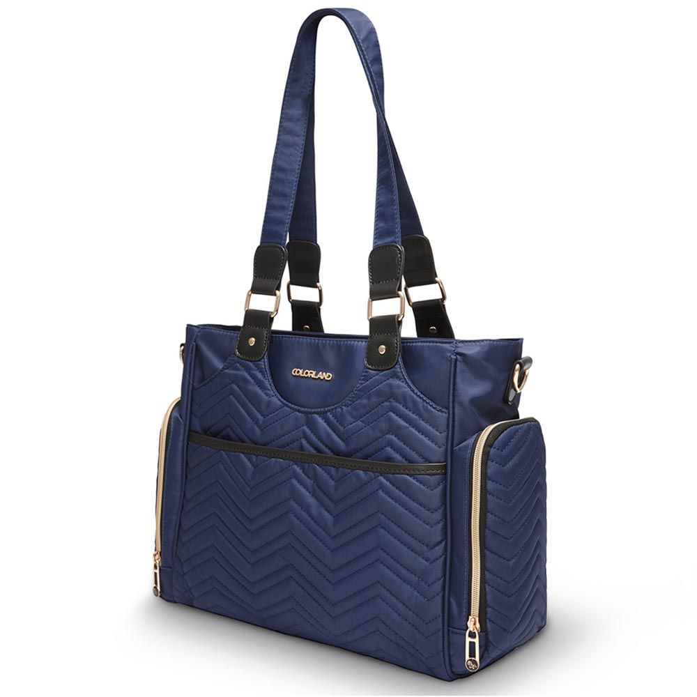 Little Story - Matilda Diaper Bag - Navy Blue