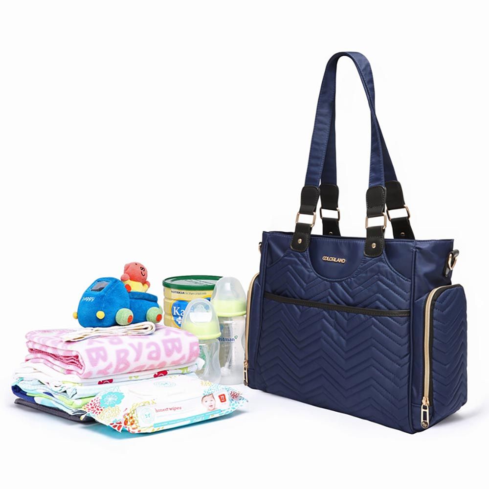 Little Story - Matilda Diaper Bag - Navy Blue