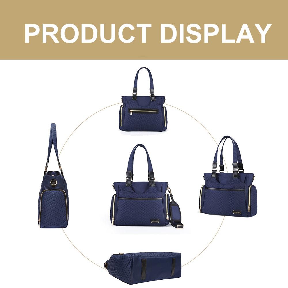 Little Story - Matilda Diaper Bag - Navy Blue