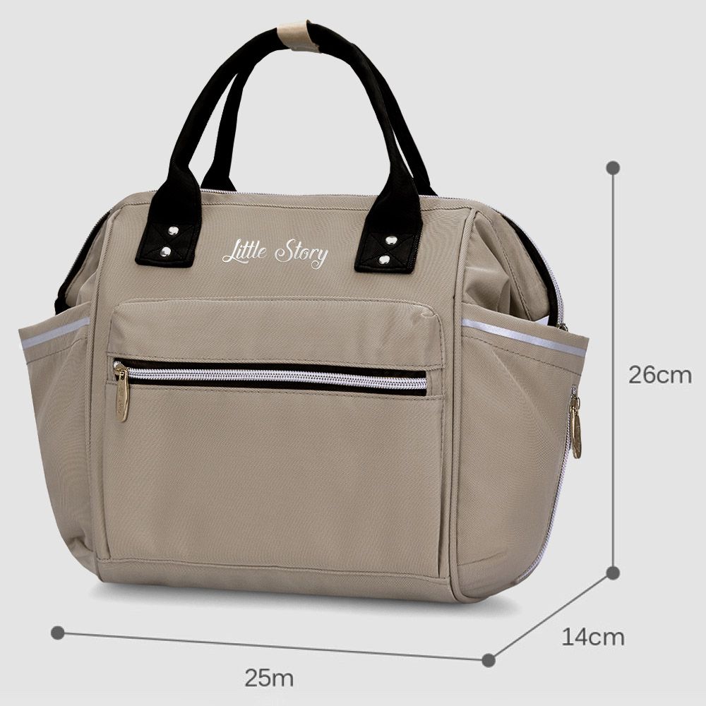 Little Story - Ace Diaper Bag - Beige