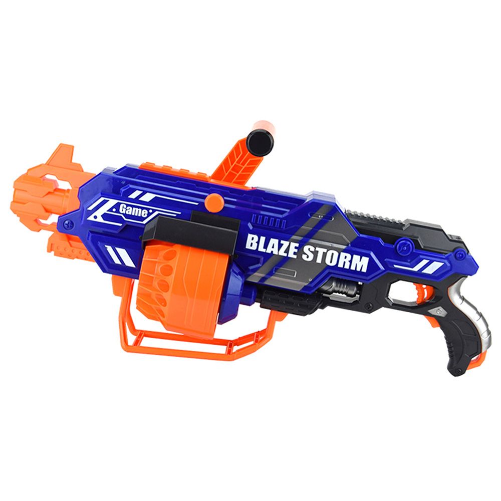 Little Story - Kids Bullet Gun w/ Bullets - 40Pcs - Blue/Orange