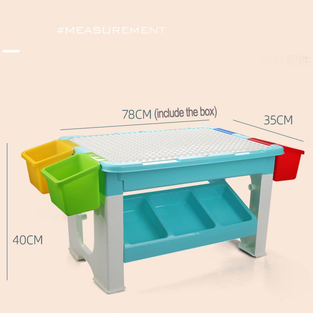 Little Story - Blocks 3-in-1 Activity Table with 69 Blocks