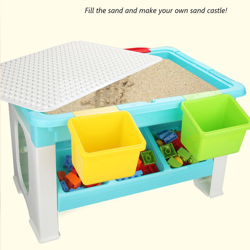 Little Story - Blocks 3-in-1 Activity Table with 69 Blocks