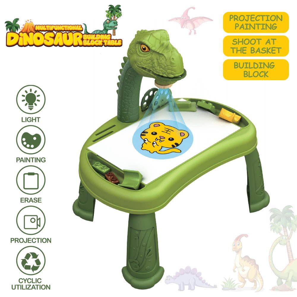 Little Story - Multifunctional Dinosaur Building Block Table