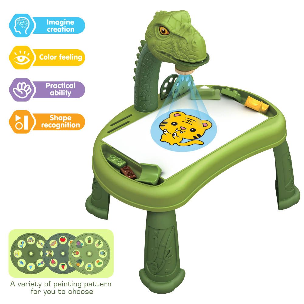 Little Story - Multifunctional Dinosaur Building Block Table