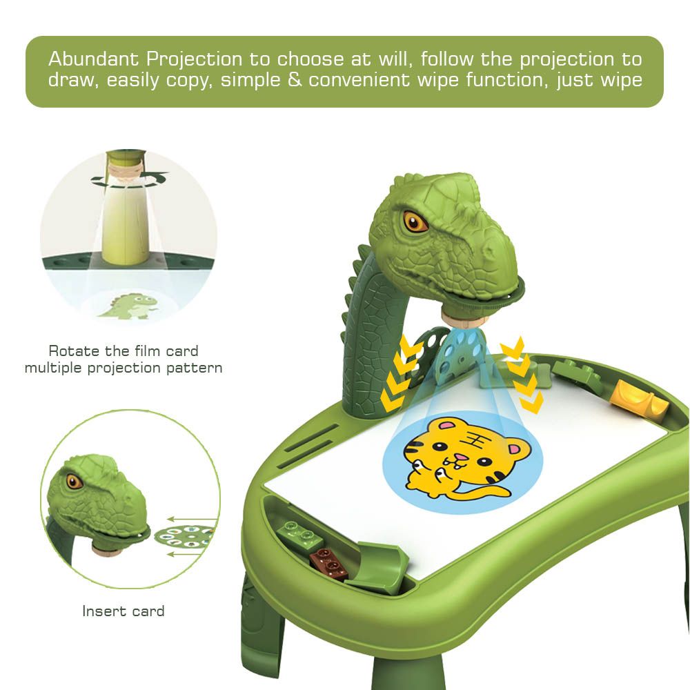 Little Story - Multifunctional Dinosaur Building Block Table