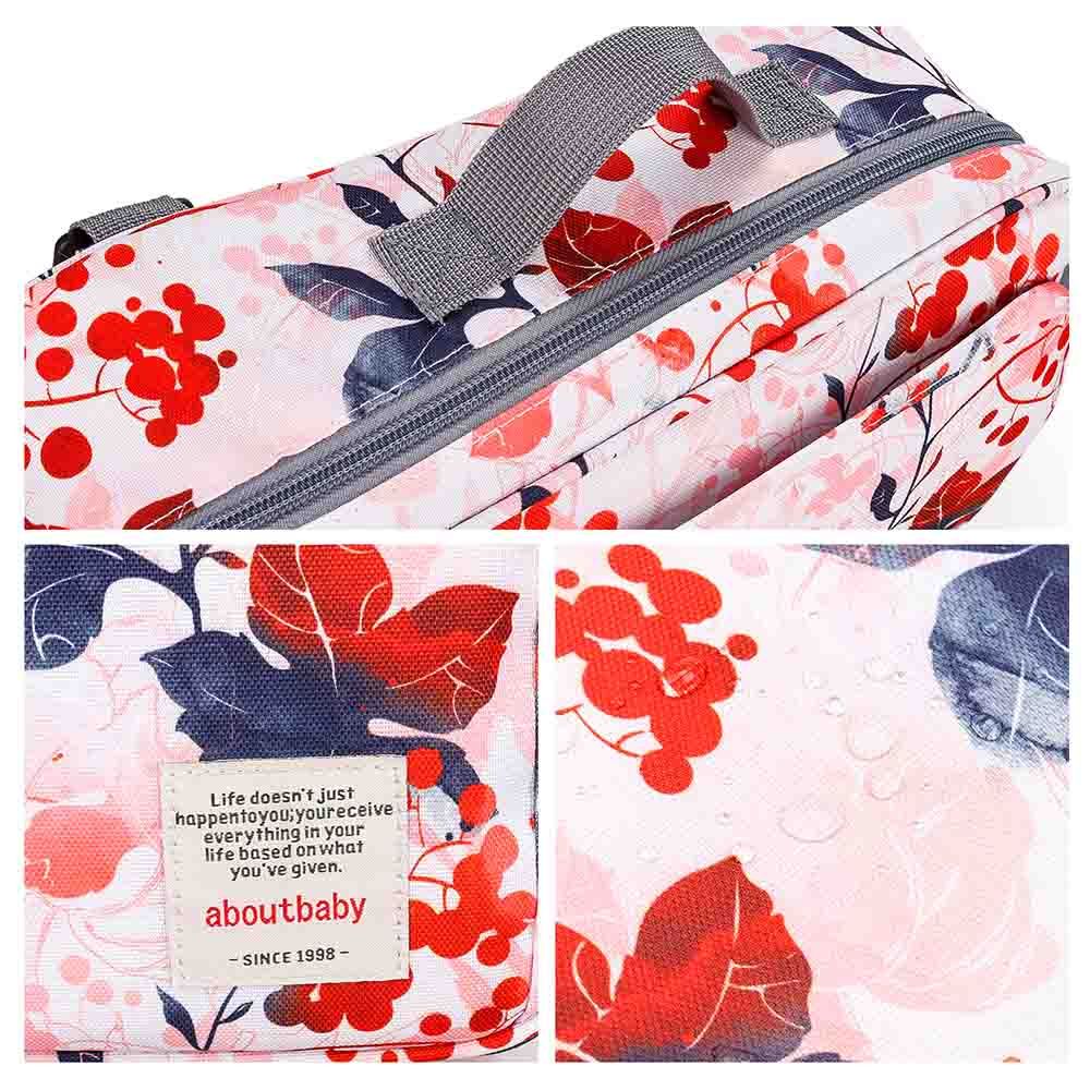 Little Story - Baby Diaper Changing Clutch Kit - Floral Pink