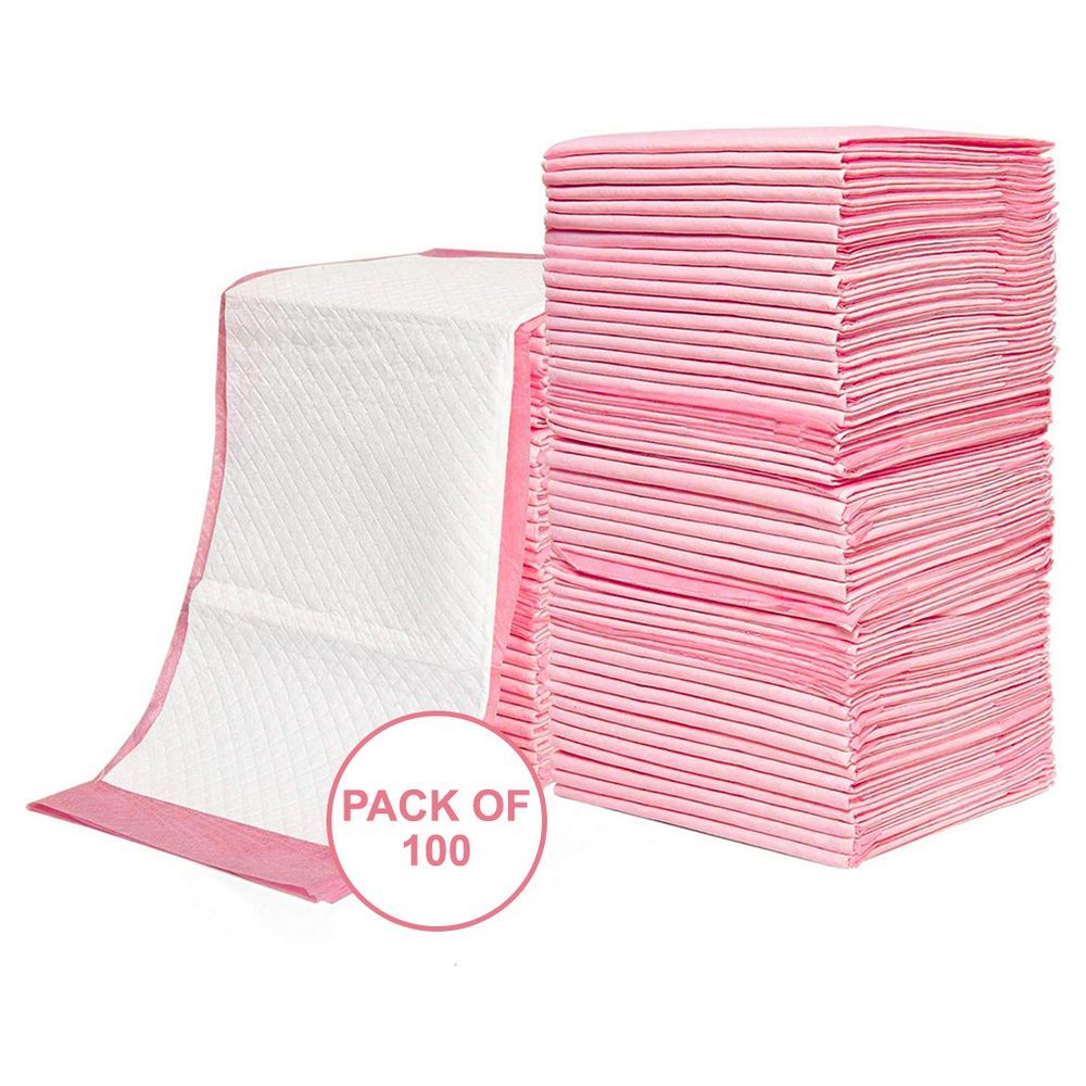 Little Story - Disposable Diaper Changing Mats 100Pcs - Pink