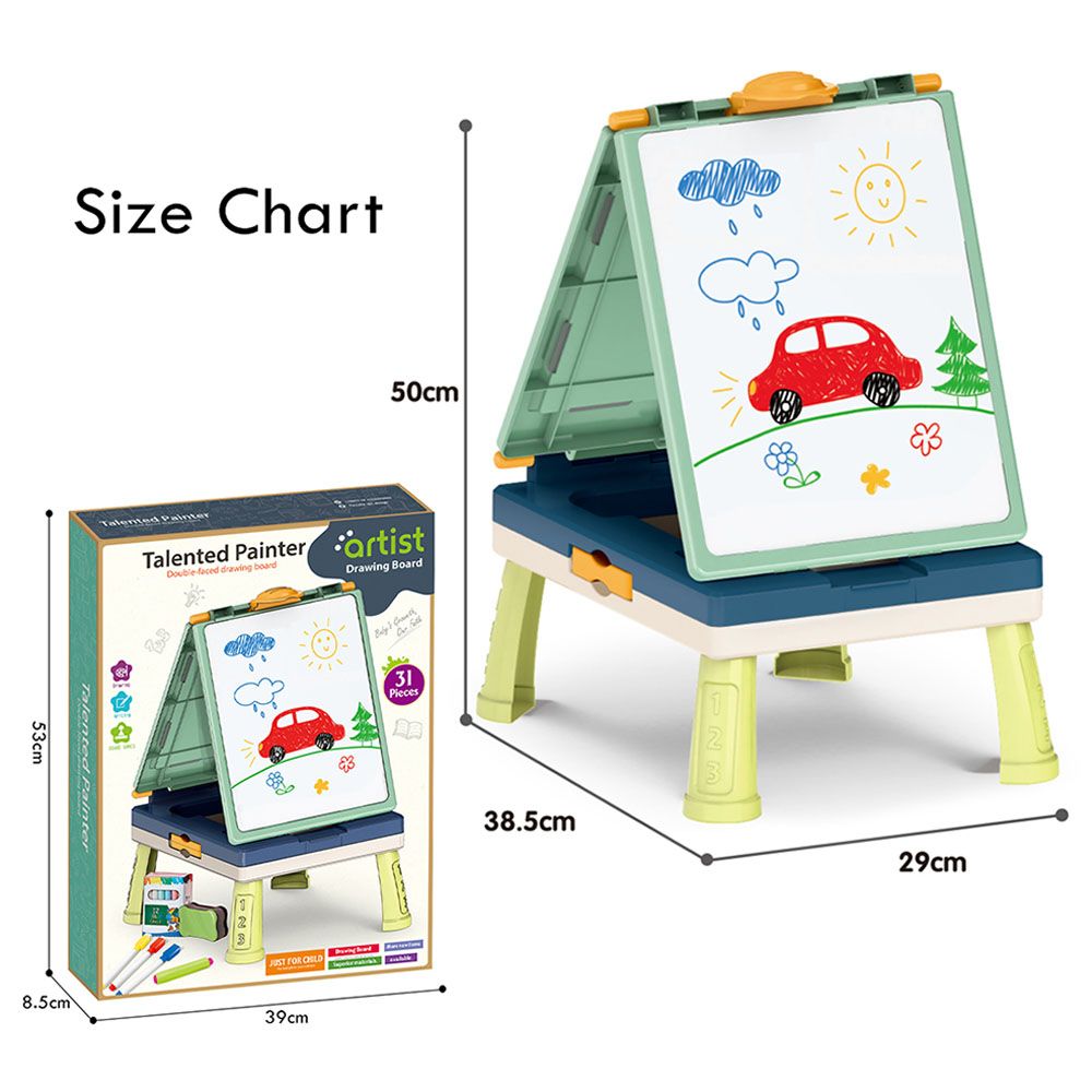 Little Story - Drawing Board - 31pcs w/ Board Game - Green