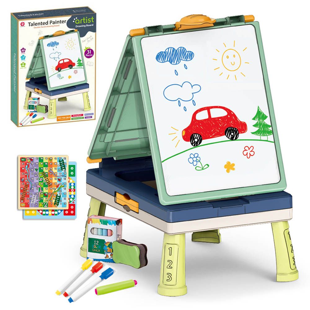 Little Story - Drawing Board - 31pcs w/ Board Game - Green