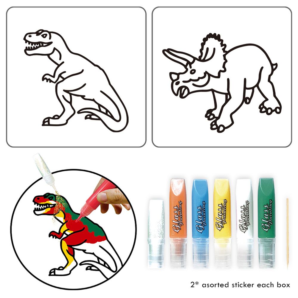 Little Story - DIY Kids Art & Craft 3D Painting Set - Dinosaur