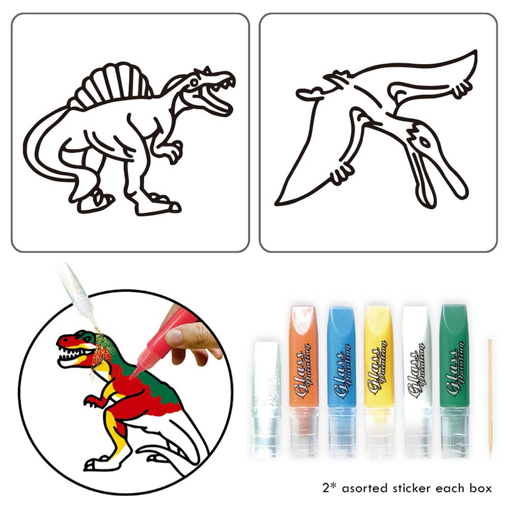 Little Story - DIY Kids Art & Craft 3D Painting Set - Dinosaur