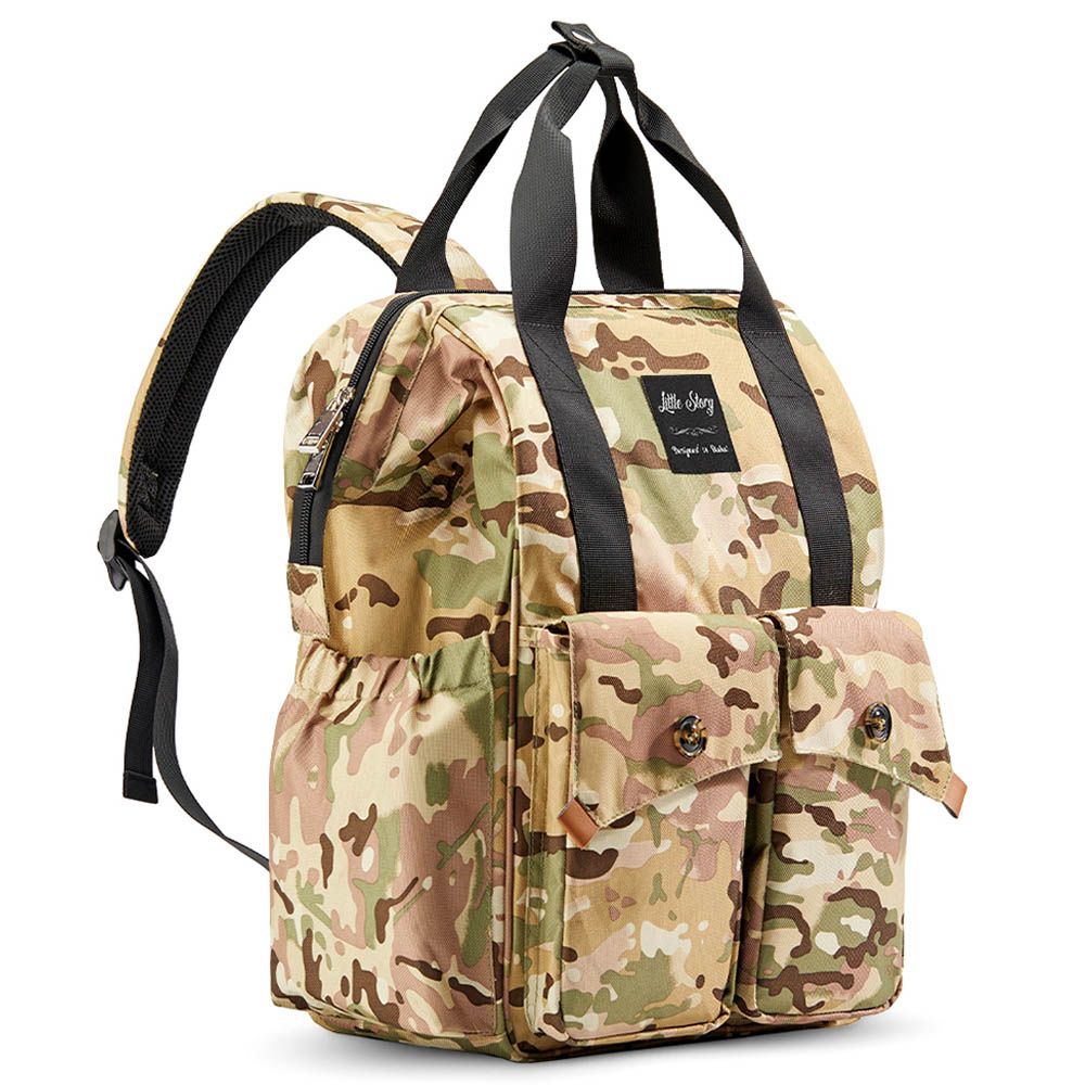 Little Story - Elite Diaper Bag w/ Stroller Hooks - Camouflage