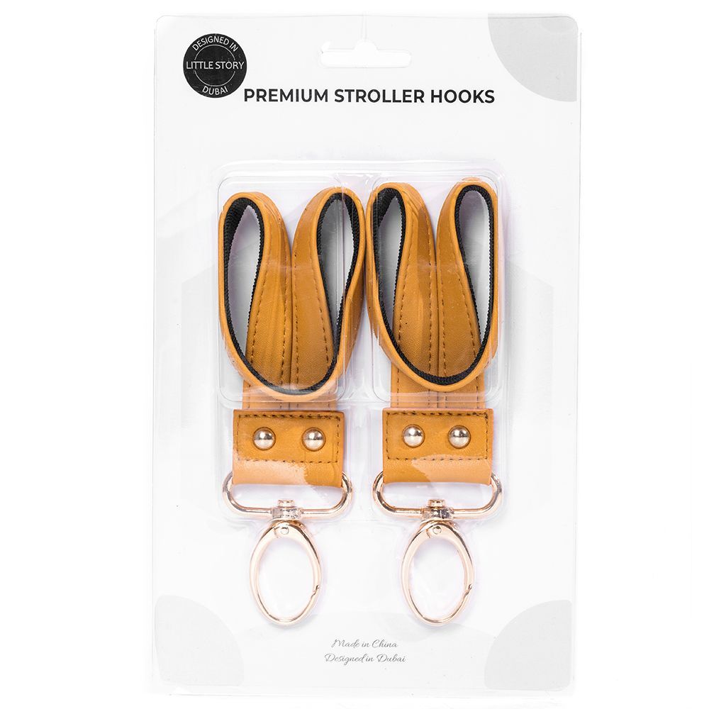 Little Story - Premium Stroller Hooks - Khaki