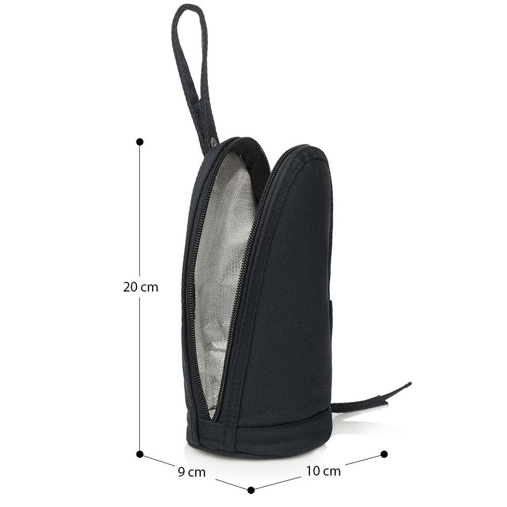 Little Story - Insulated Bottle Bag - Black