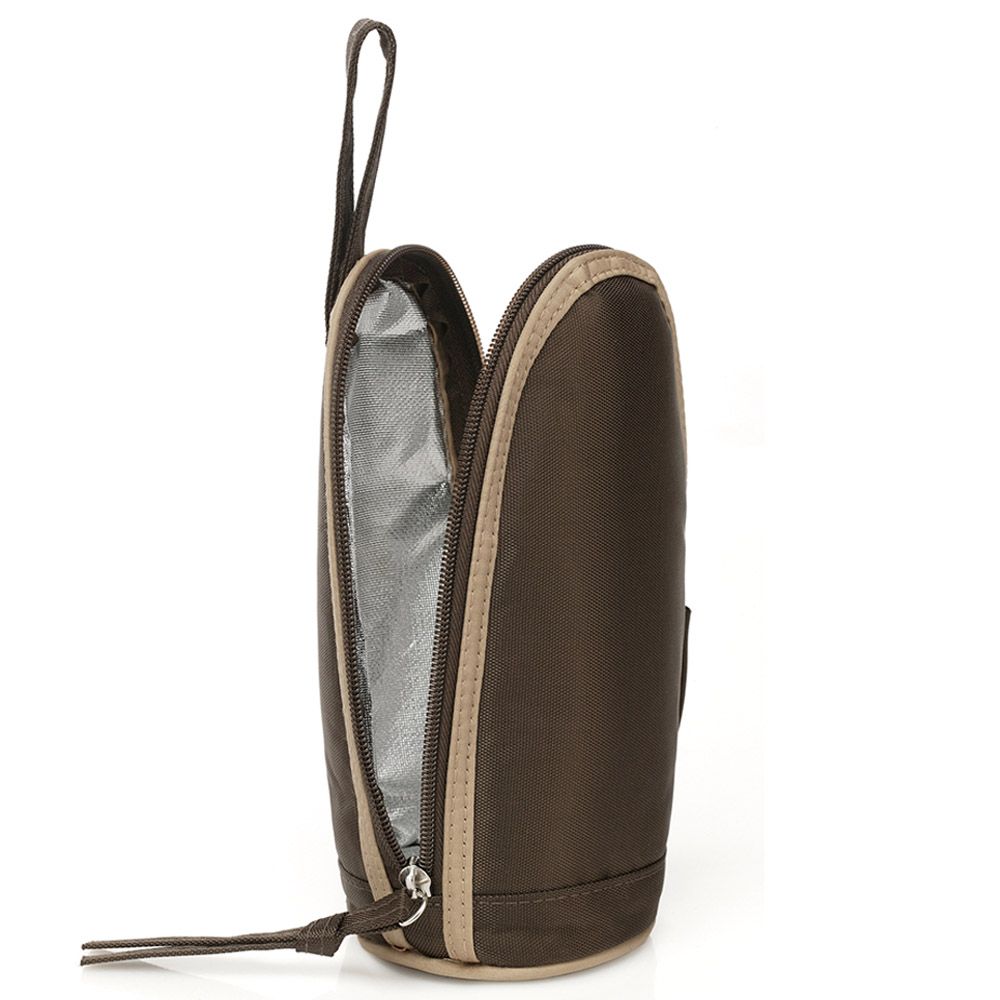 Little Story - Insulated Bottle Bag - Brown